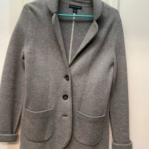 Banana Republic Mad Men women’s knit blazer gray